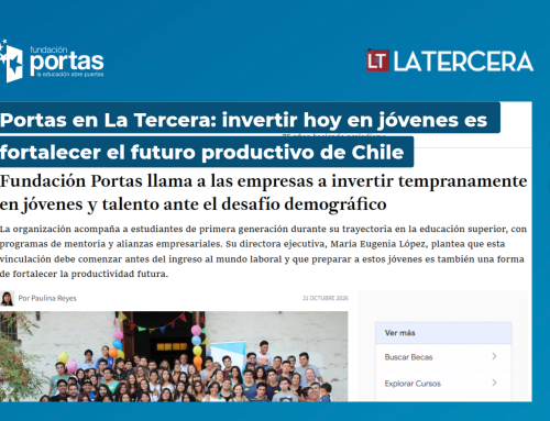 Portas en La Tercera: invertir hoy en jóvenes es fortalecer el futuro productivo de Chile
